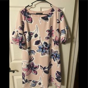 Ivanka Trump floral dress.  Bell sleeves.